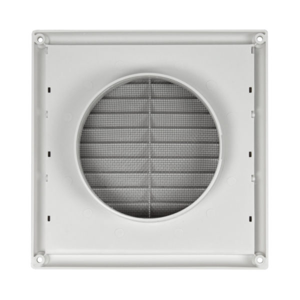 Fixed Grille Vent w/ Screen - Plastic - 150mm - Image 4