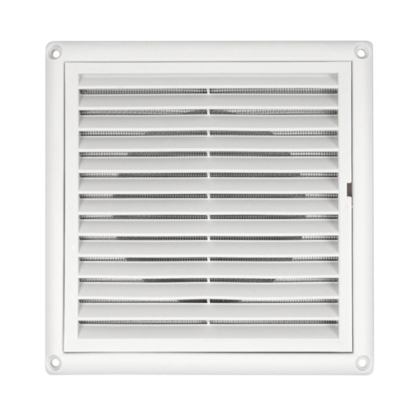 Fixed Grille Vent w/ Screen - Plastic - 150mm - Image 3