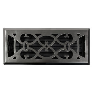 Victorian-Style Floor Vent – Chrome