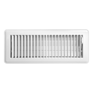 Metal Floor Vent – White