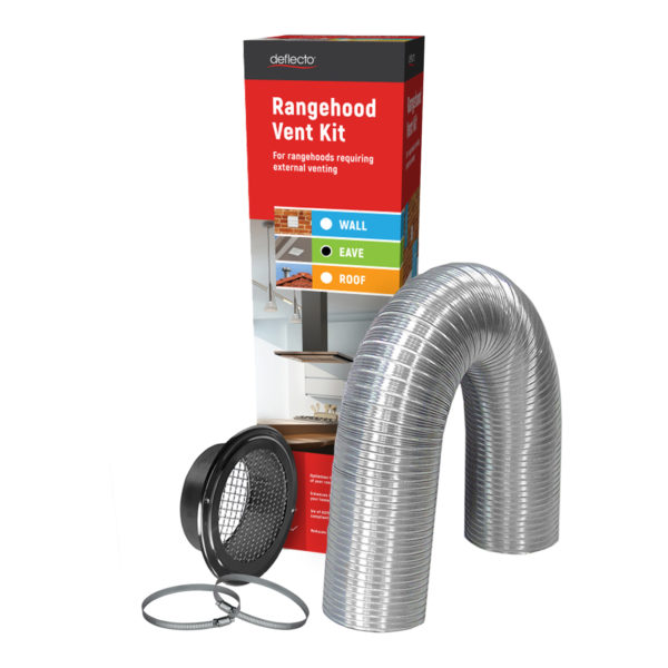 Rangehood Stainless Steel Eave Venting Kit - 200mm