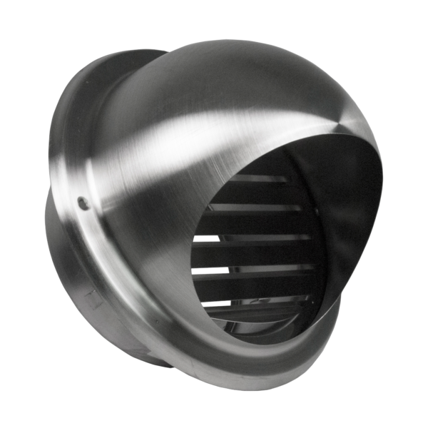 Dome Vent - Marine Grade Stainless Steel w/ Mesh Insert - 125mm
